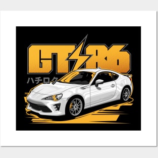 White GT86/FT86 Posters and Art